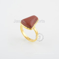 Hermoso anillo de plata plateado oro de Jasper para la venta al por mayor